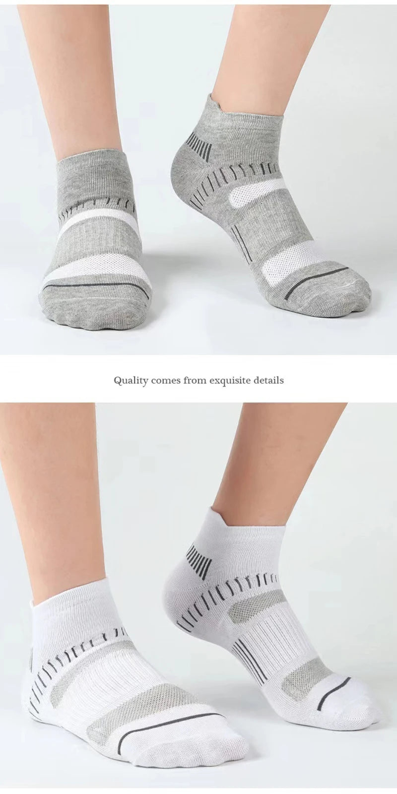 Polyester Blend Ankle Socks Sports Performance Footwear - 11