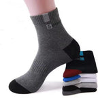 Polyester Elastane Blend Crew Socks Breathable Casual Footwear