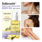 Vanilla Scented Moisturizing Body Oil for Dry Skin Hydration