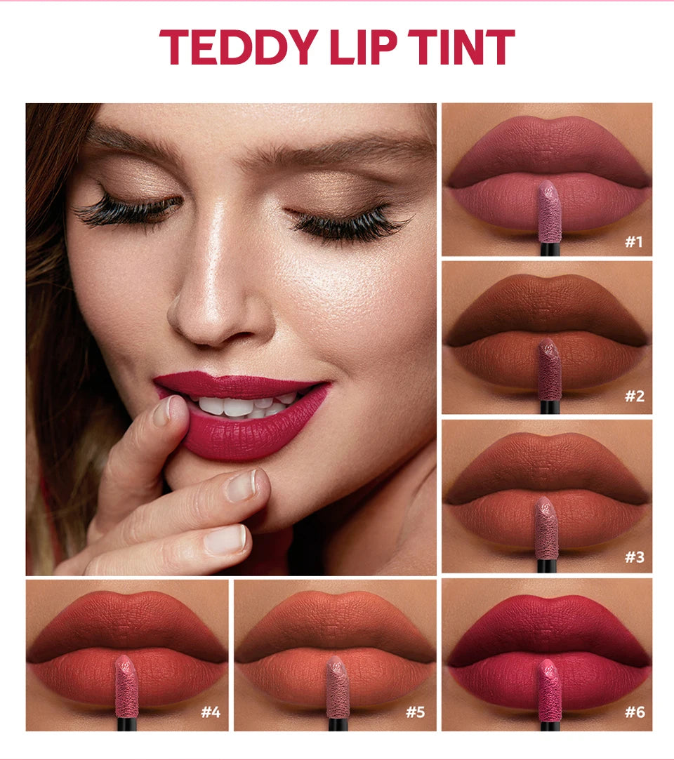 Matte Liquid Lip Tint Waterproof Long Lasting Lip Color - 8