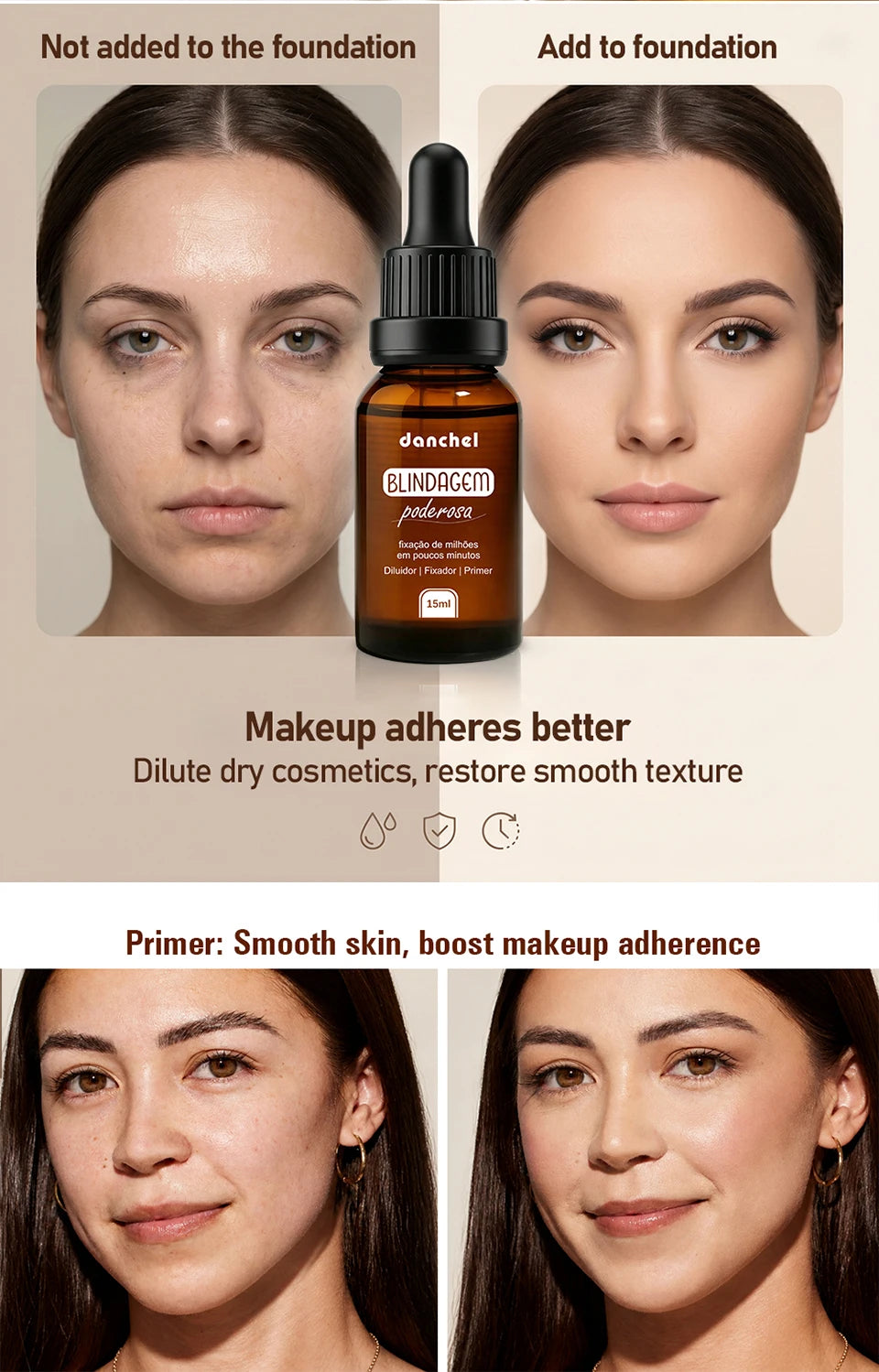 Gel Makeup Primer Fixer and Reviver Serum