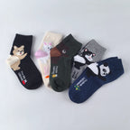 Polyester Elastane Cartoon Animal Print Casual Socks Set