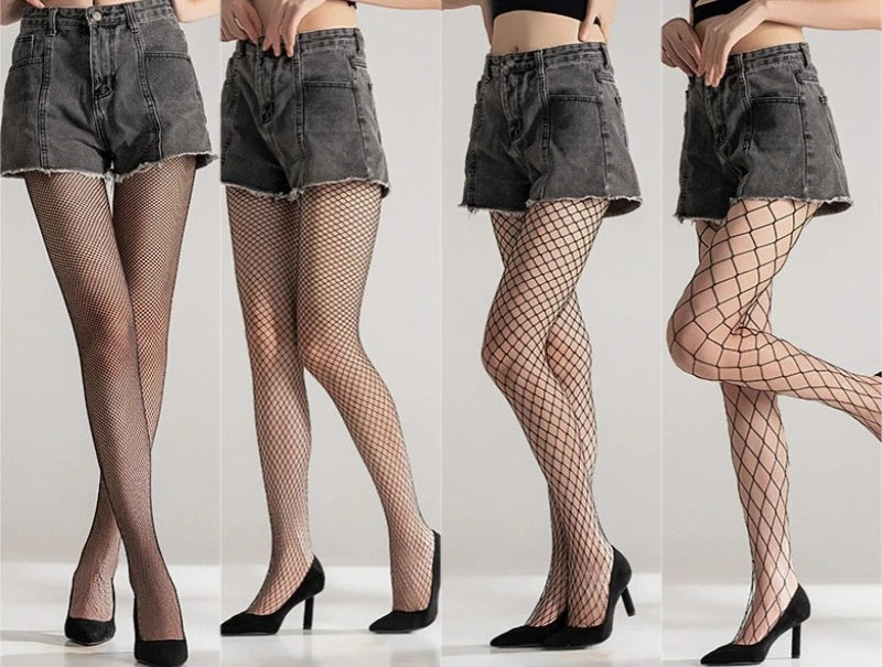 Nylon Elastane Fishnet Pantyhose Mesh Tights