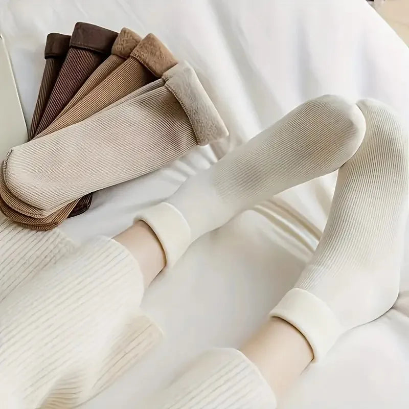 Polyester Elastane Thick Thermal Socks