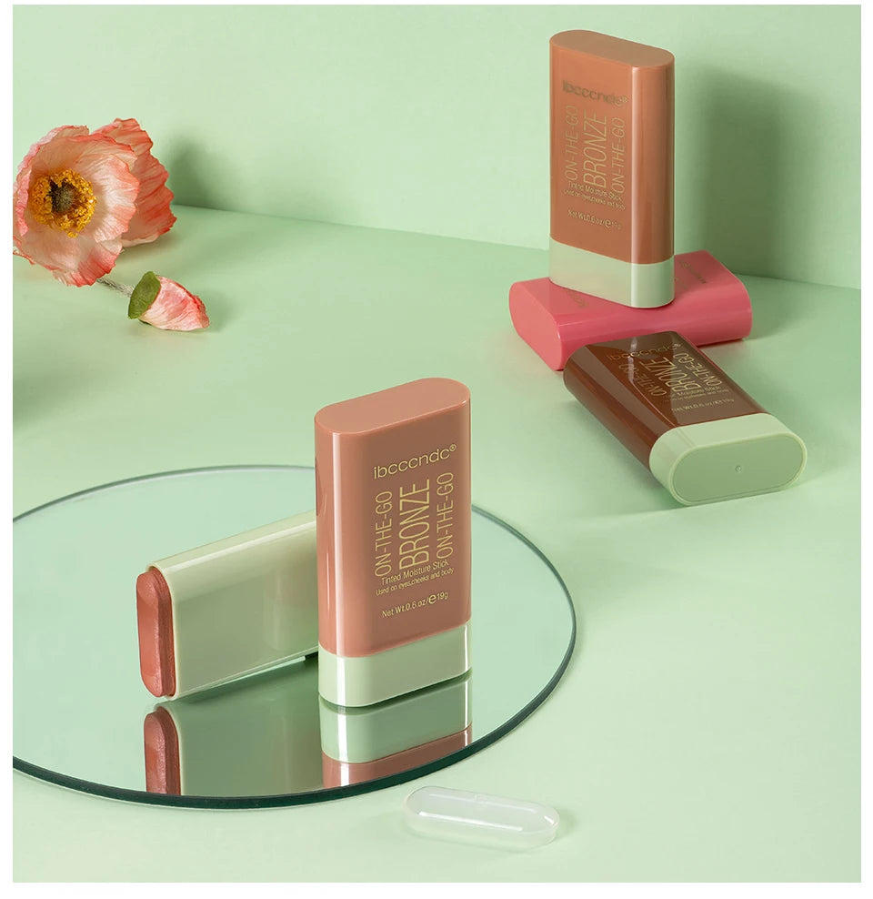 Cream Bronzer and Highlighter Multi Use Face and Body Makeup Stick