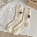 Thickened Polyester Mid Calf Knit Socks