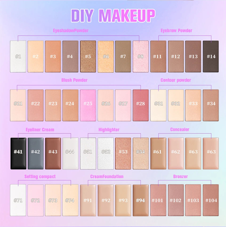Magnetic Makeup Palette Eyeshadow and Contour Kit