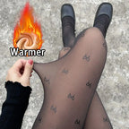 Polyester Elastane Thermal Fleece Tights