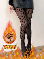 Polyester Elastane Thermal Fleece Lined Tights