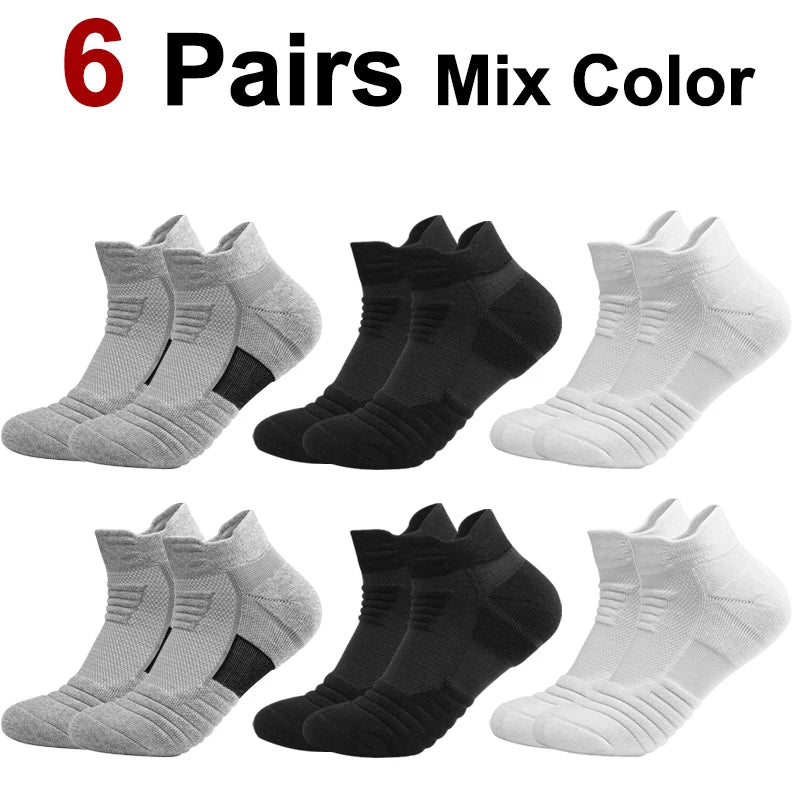 Polyester Elastane Athletic Ankle Socks