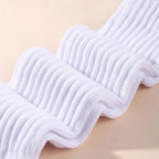 Polyester Elastane Knit Slouch Crew Socks