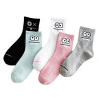 Polyester Blend Expression Print Crew Socks