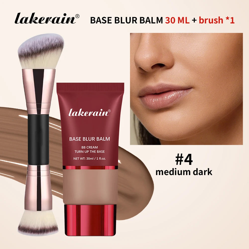 Liquid Foundation Balm and Dual Ended Applicator Brush