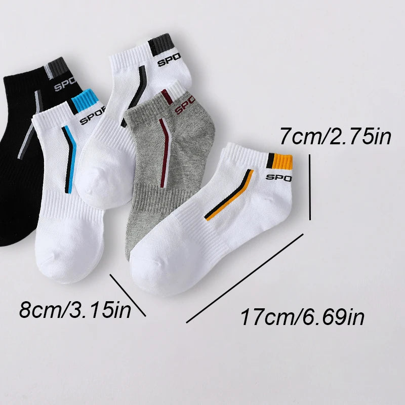 Polyester Blend Low Cut Casual Sports Socks