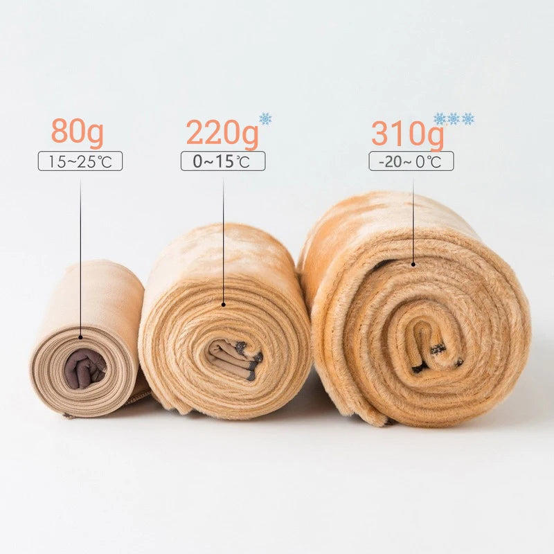 Fleece Lined Translucent Thermal Tights for Women