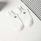 Polyester Elastane Low Cut Casual Heart Print Women Socks