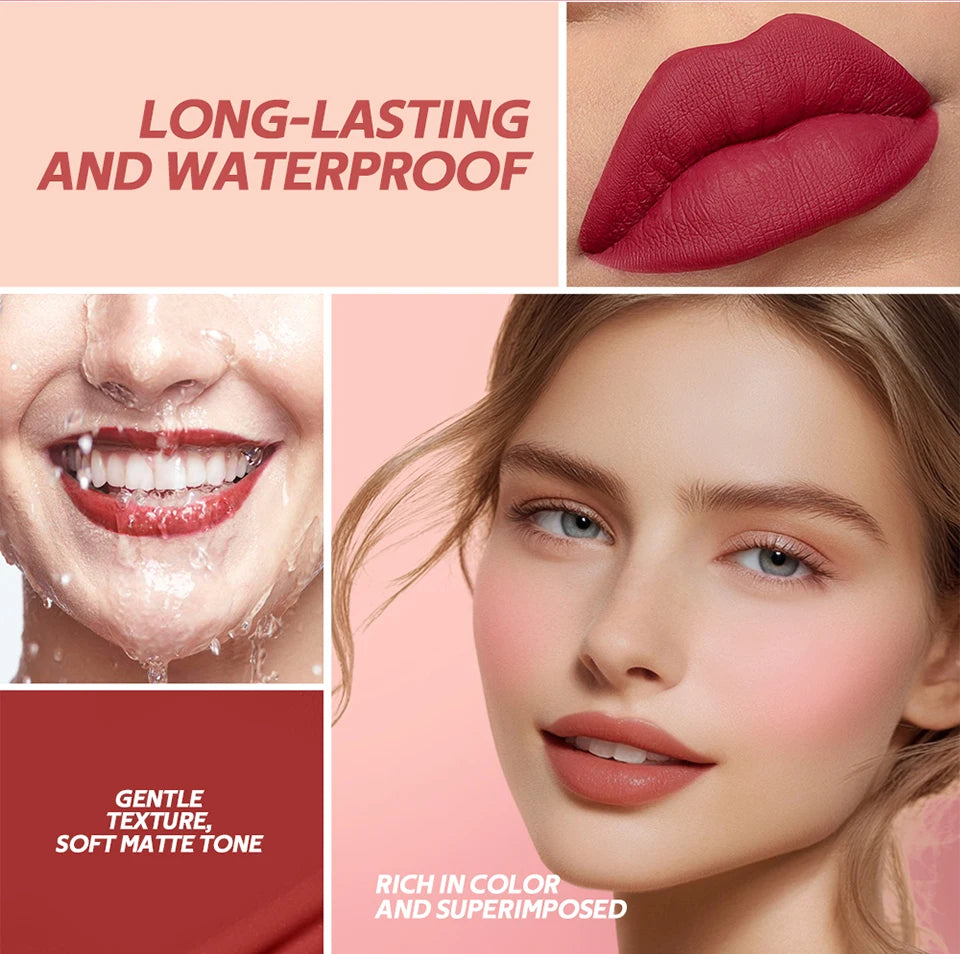 Matte Liquid Lip Tint Waterproof Long Lasting Lip Color