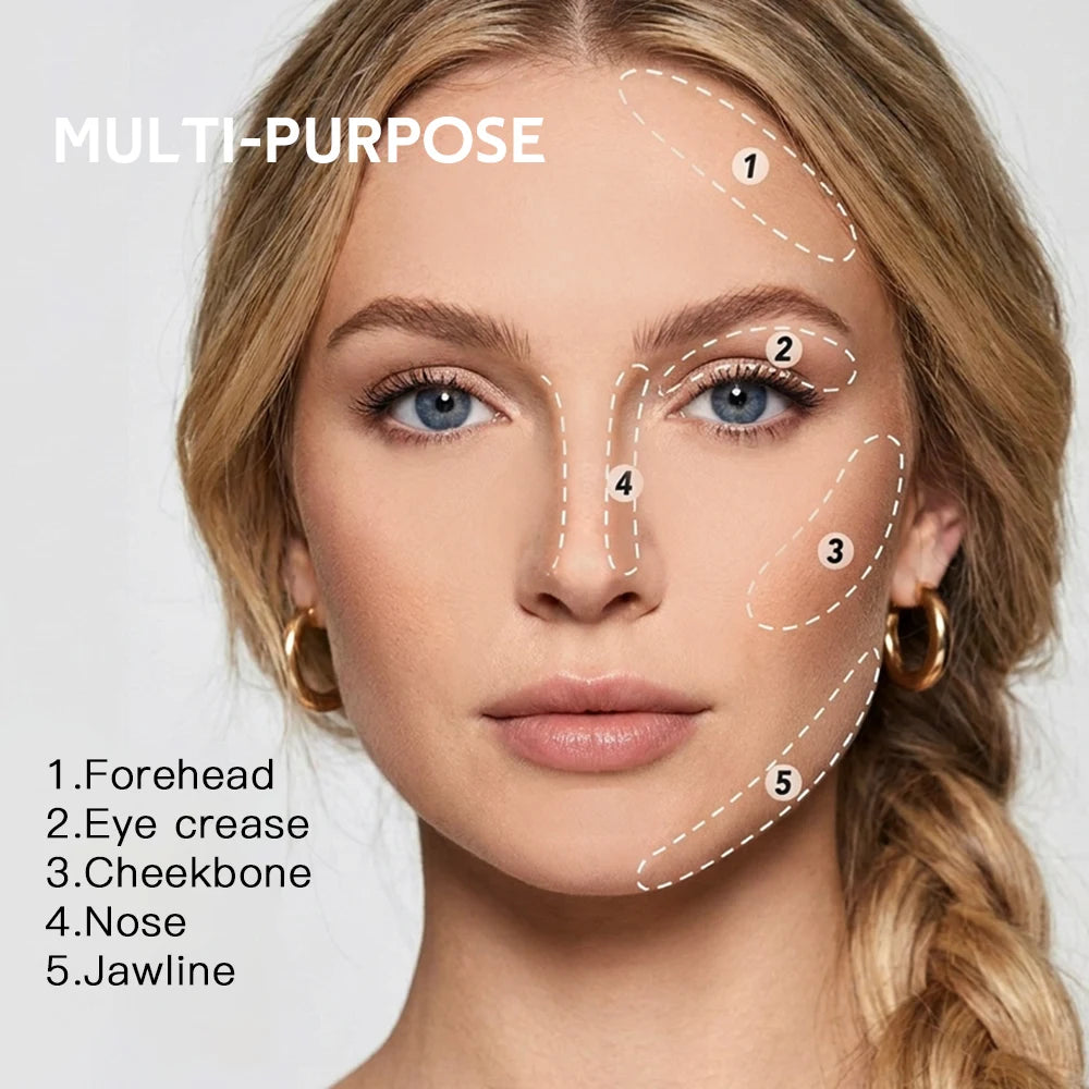 Matte Bronze Pressed Powder Face Contouring Makeup