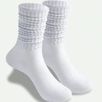 Polyester Elastane Women Casual Knee High Socks 6 Pairs