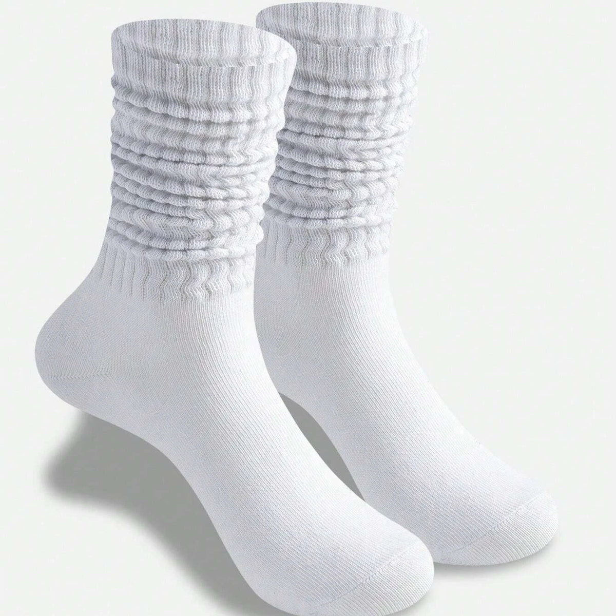 Polyester Elastane Women Casual Knee High Socks 6 Pairs