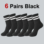 Polyester Elastane Casual Crew Socks Breathable Sweat Absorbing