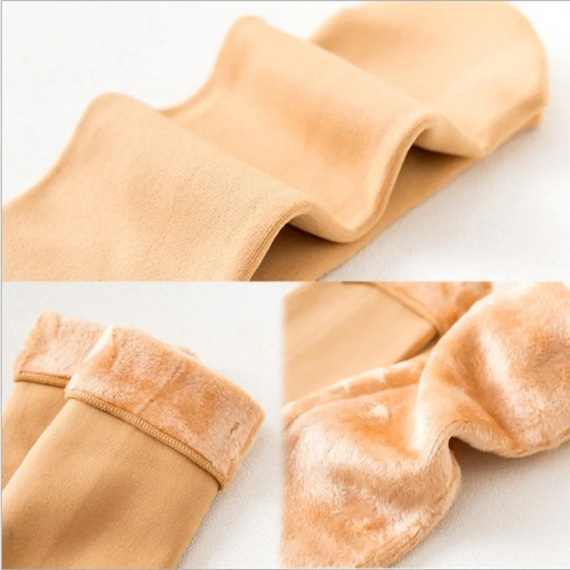 Thick Velvet Fleece Lined Winter Socks for Women