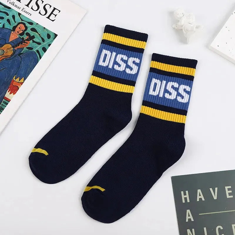 Polyester Elastane Blend Crew Socks Set