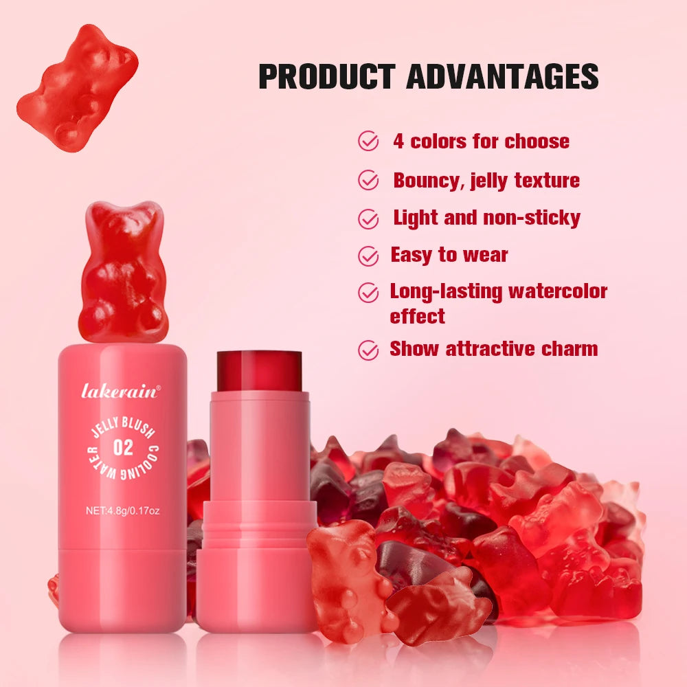 Cooling Water Jelly Tint Blush Stick for Lips and Cheeks - 2