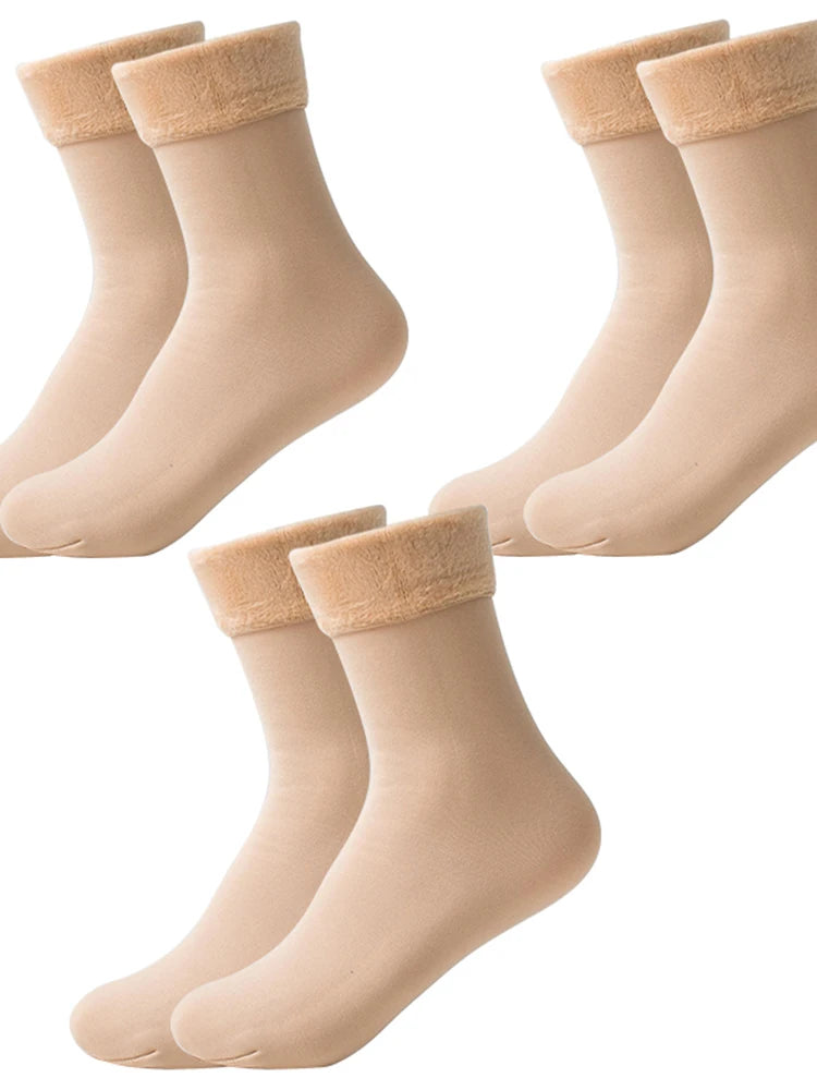 Polyester Fleece Lined Thick Winter Socks
