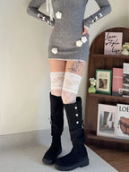Lace Fishnet Thigh High Stockings