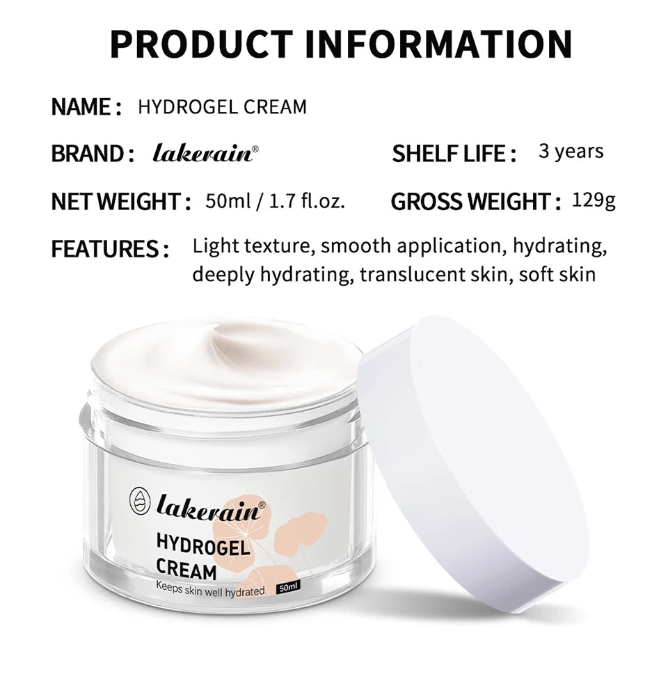 Hydrogel Facial Moisturizer Deep Hydration Skin Care Cream