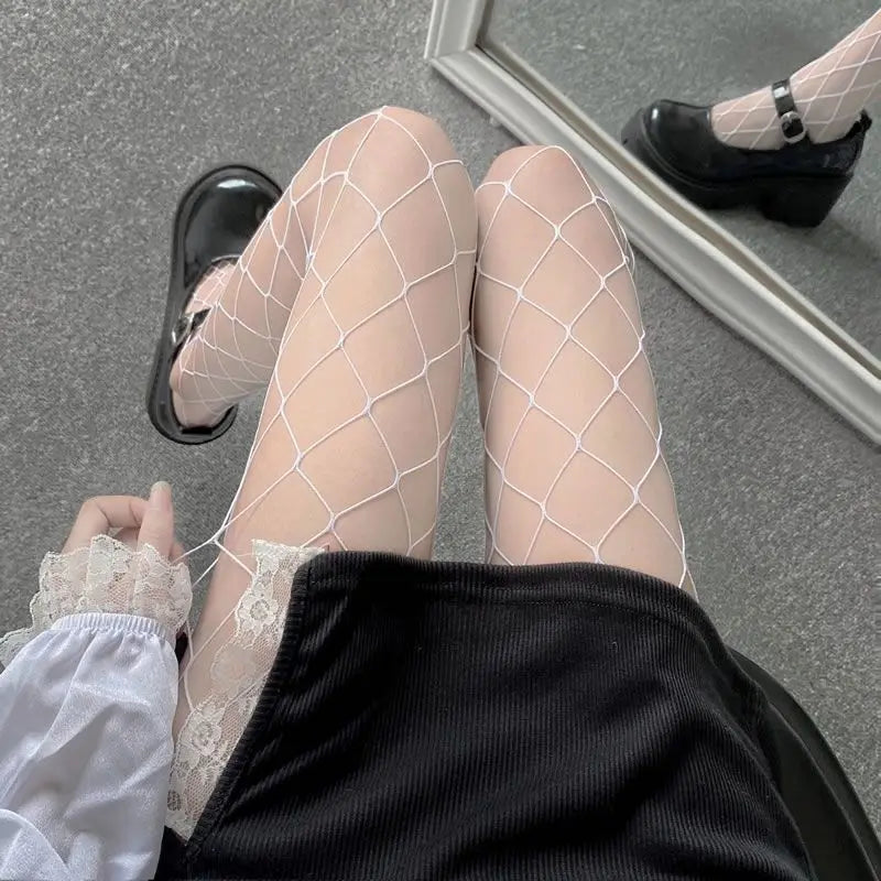 Nylon Fishnet Pantyhose Stretchy Mesh Tights