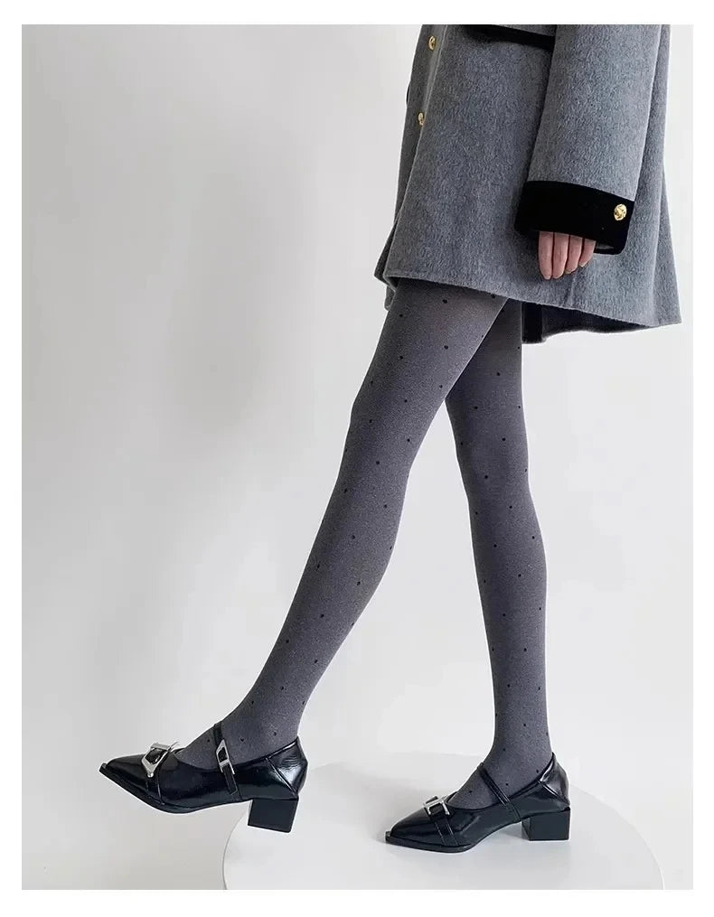 Polka Dot Nylon Pantyhose Tights for Women