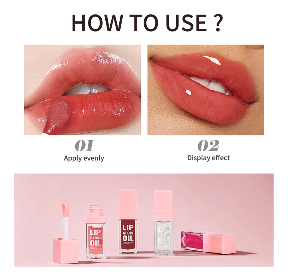 Hydrating Lip Glow Oil Moisturizing Lip Gloss
