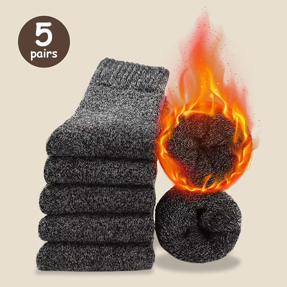 Polyester Elastane Knit Mid Calf Socks for Men - 13