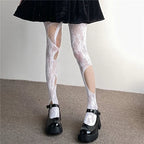 Nylon Mesh Ripped Fishnet Stockings