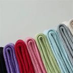 Thick Cotton Knit Mid Tube Crew Socks