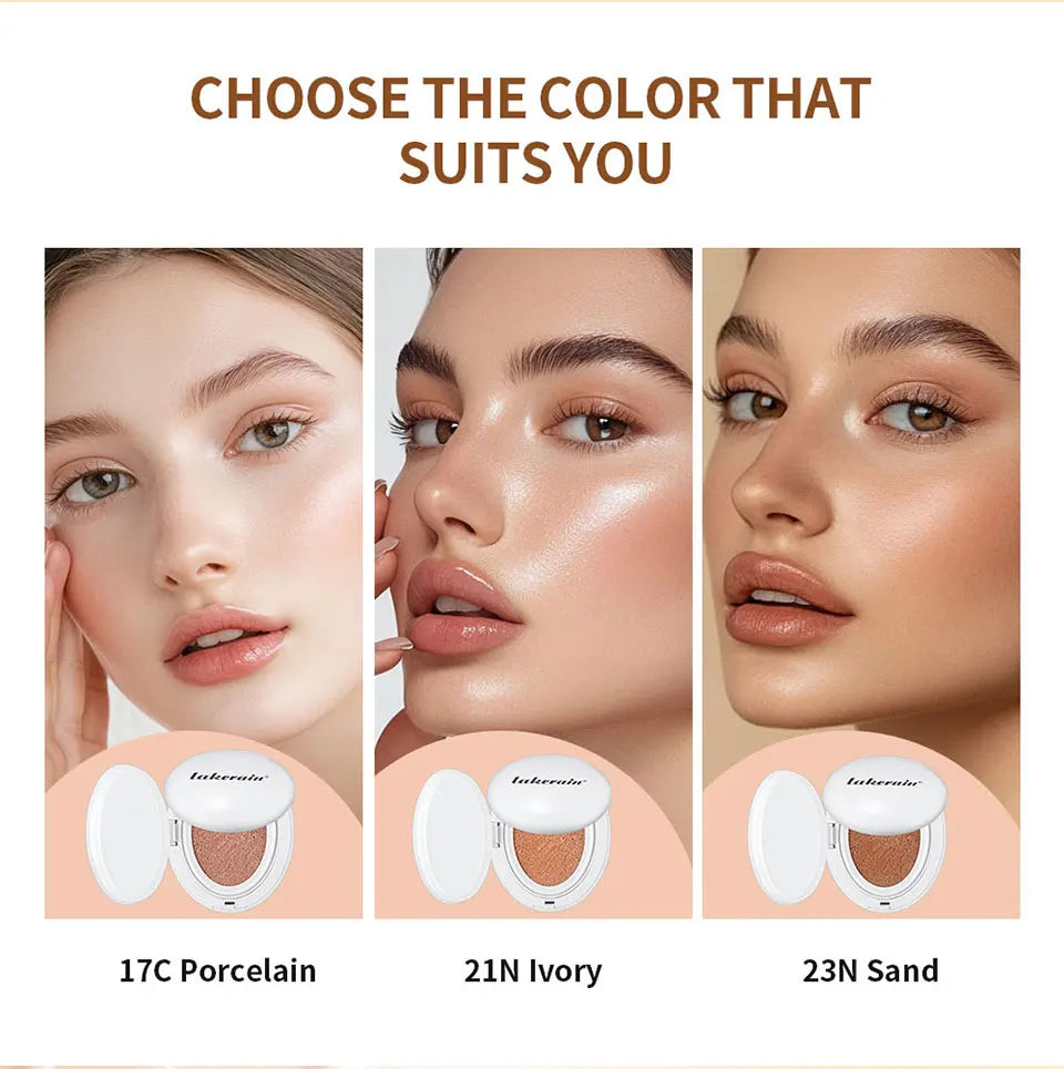 Liquid Foundation Air Cushion Compact for Hydrating Glow Finish - 12