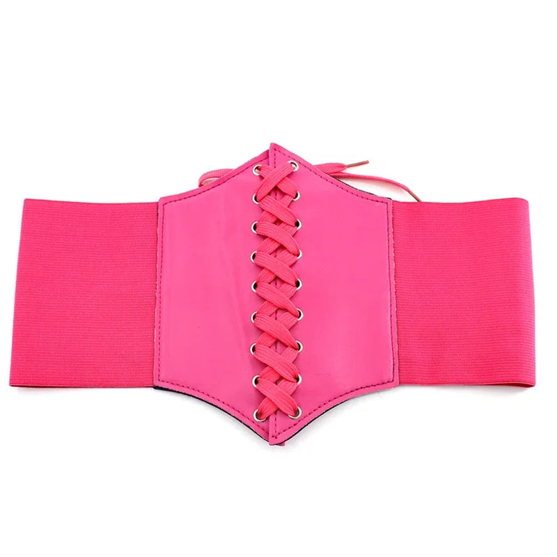 Synthetic Leather Waist Cincher Corset Belt