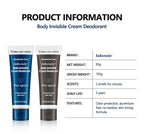 Invisible Body Deodorant Cream 72 Hour Odor Protection