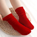 Polyester Elastane Knit Slouch Crew Socks