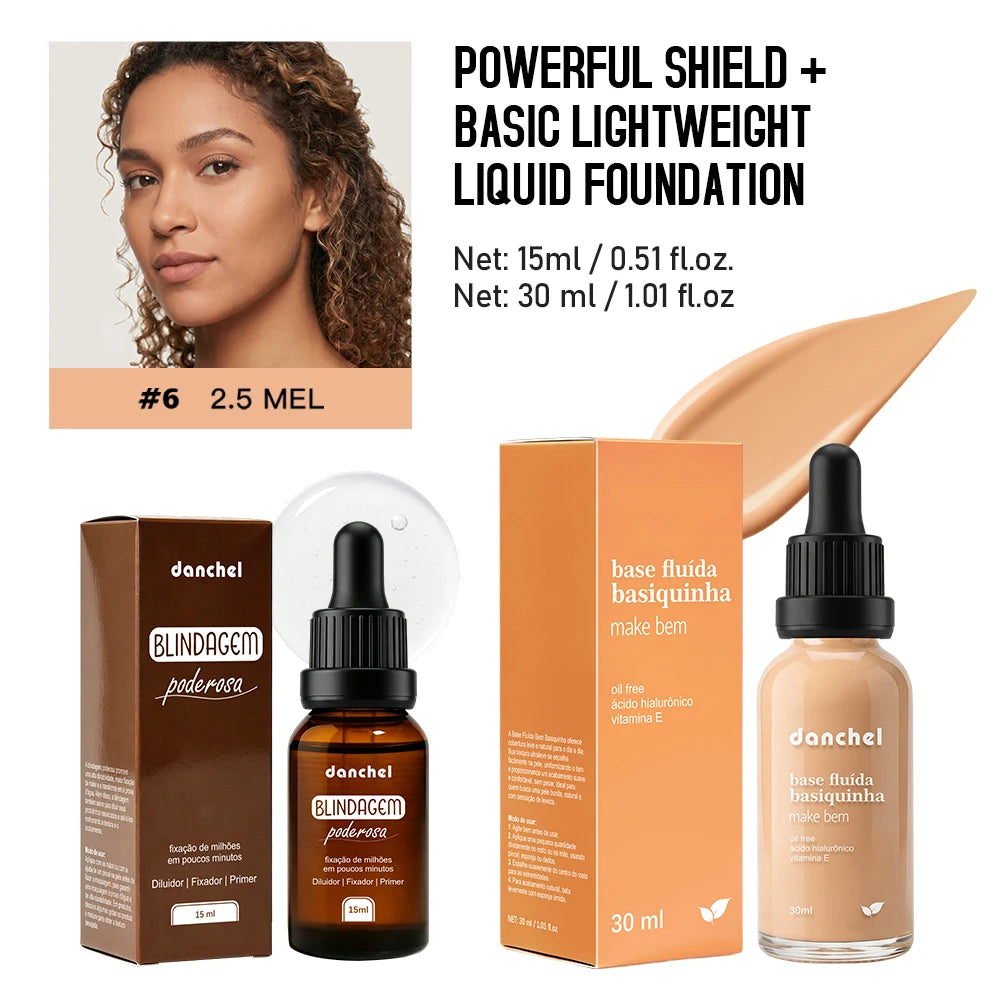 Liquid Foundation and Primer Makeup Set - 24