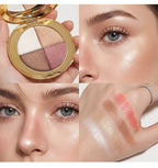 Powder Highlighter and Bronzer Face Makeup Palette
