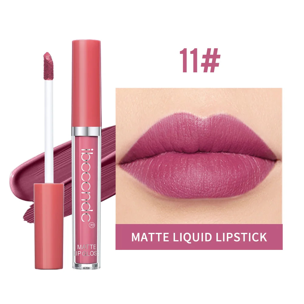 Matte Velvet Liquid Lipstick Waterproof Long Lasting Lip Glaze
