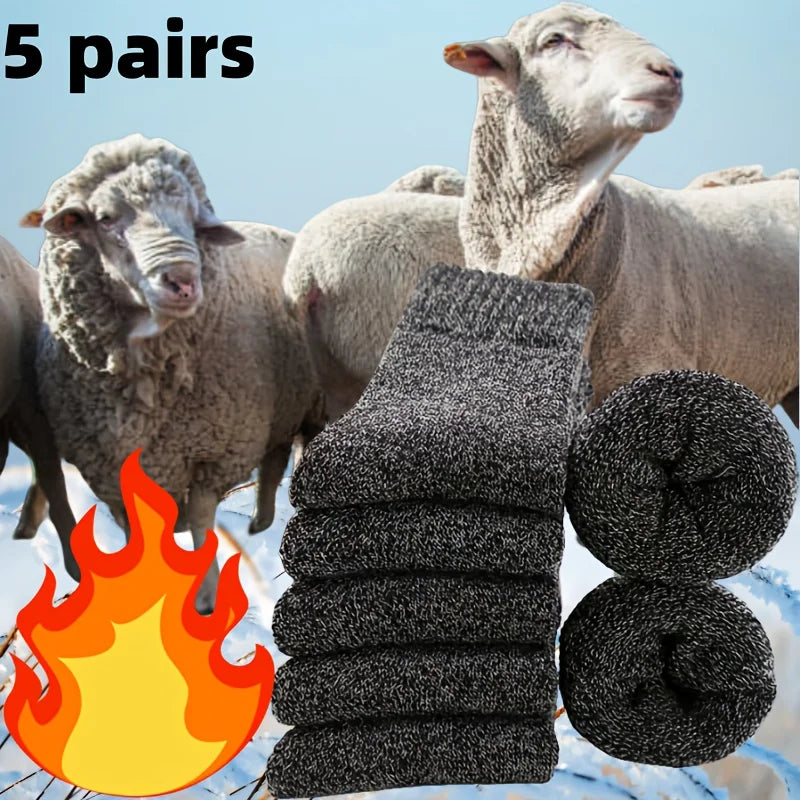 Polyester Elastane Blend Crew Socks 5 Pack - 10