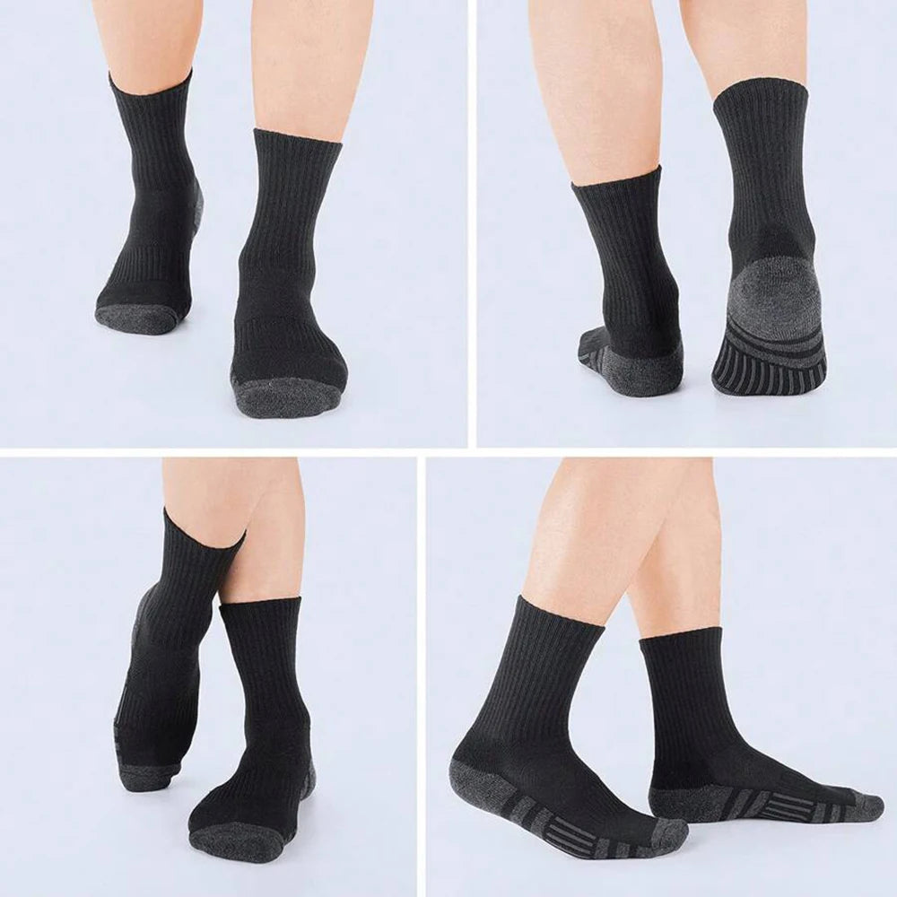 Polyester Spandex Breathable Athletic Crew Socks - 9