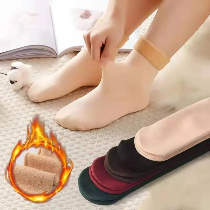 Polyester Fleece Lined Winter Socks - 14