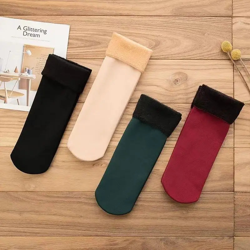 Polyester Fleece Lined Winter Socks