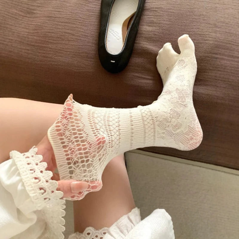 Nylon Elastane Split Toe Tabi Socks
