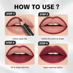 12 Piece Waterproof Matte Lip Liner Pencil Set